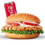 Cheesy Chicken Burger Meal 